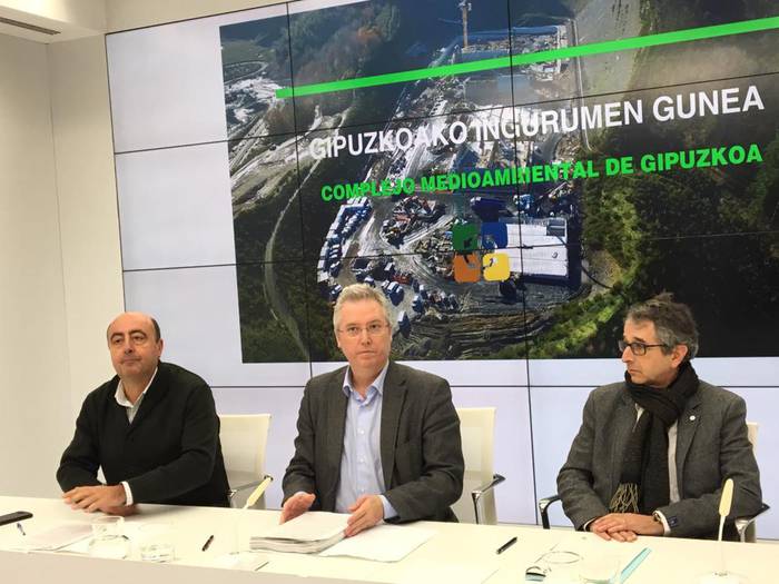 Zubietako erraustegiaren ondoan, tratamendu planta gehiago eraikitzeko lanen bigarren fasea abiatu du GHK-k