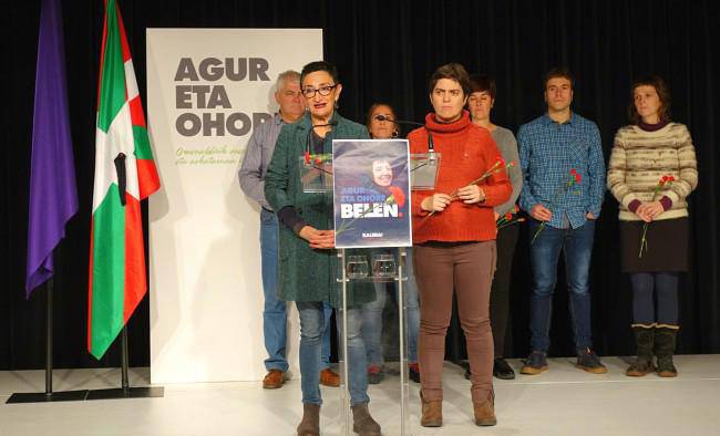 Belen Gonzalez Peñalbaren heriotzaren harira, elkarretaratzea deitu du Sortuk 19:00etan Mikel Laboa plazan