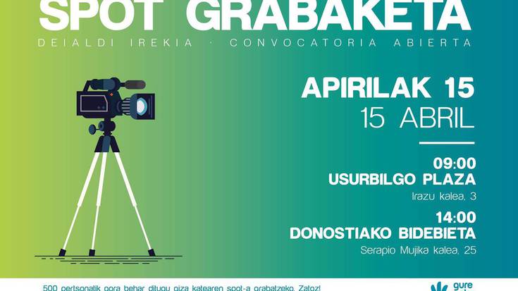 500 lagun behar ditu Gure Esku Dagok, igandeko iragarki grabaziorako