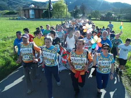 19. Korrika badator, lekuko hartzea 13:41ean hipodromoko zubian