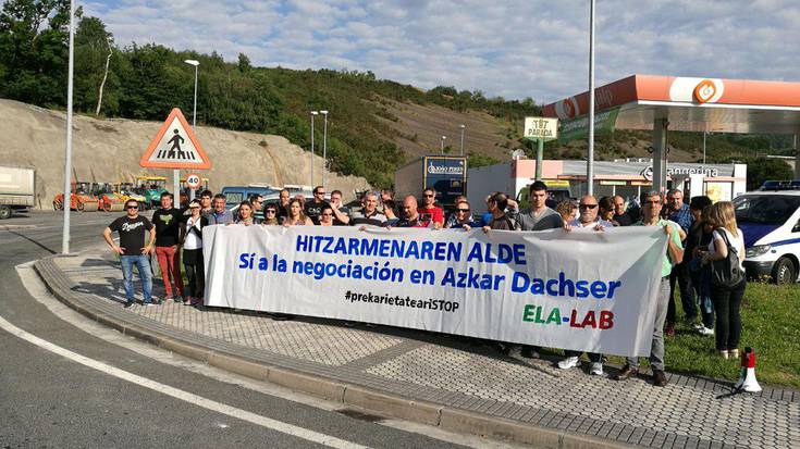 Greba egin dute, Zubietako Azkar enpresako langileek
