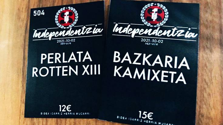 Independentzia Egunerako sarrerak salgai