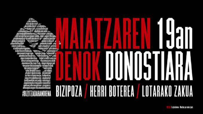 Bizitza Da Handiena plataformak herri borroka astea deitu du maiatzaren 19tik 26ra Donostian