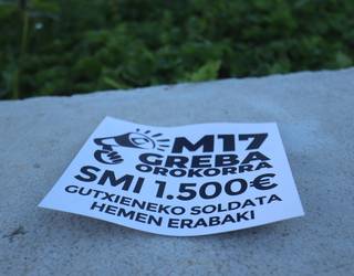 "Gutxieneko soldata hemen eta orain"