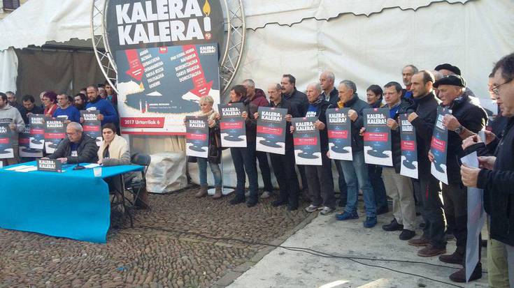 Urtarrilaren 6an giza-katea Kontxan, "Kalera, Kalera!" ekimenaren baitan