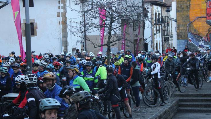 Gaurko alerta laranja tarteko, Irisasi BTT Hotzak Akabatzen probaren amaiera aurreratu dute