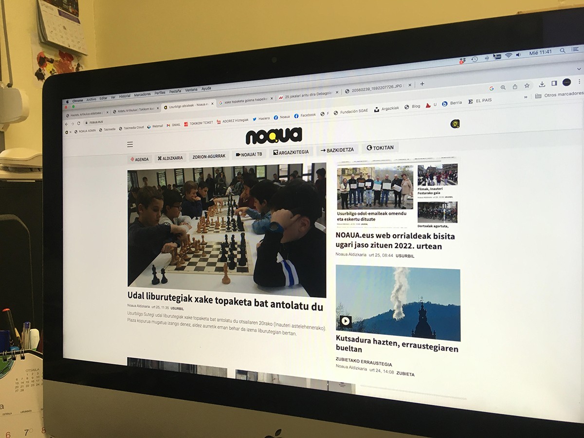 NOAUA.eus web orrialdeak bisita ugari jaso zituen 2022. urtean