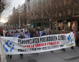 Osasungintza publikoa defendatu eta indartzeko mobilizazioa gaur
