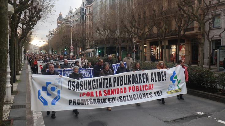 Osasungintza publikoa defendatu eta indartzeko mobilizazioa gaur