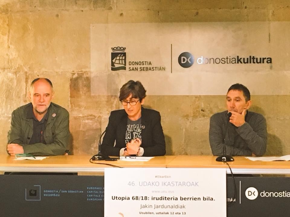 UEU-ren udako ikastaroen baitako Usurbilgo Jakin Jardunaldiak aurkeztu dituzte