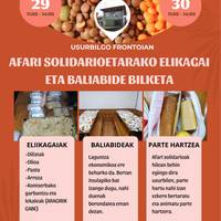 Afari solidarioetarako elikagai eta baliabide bilketa