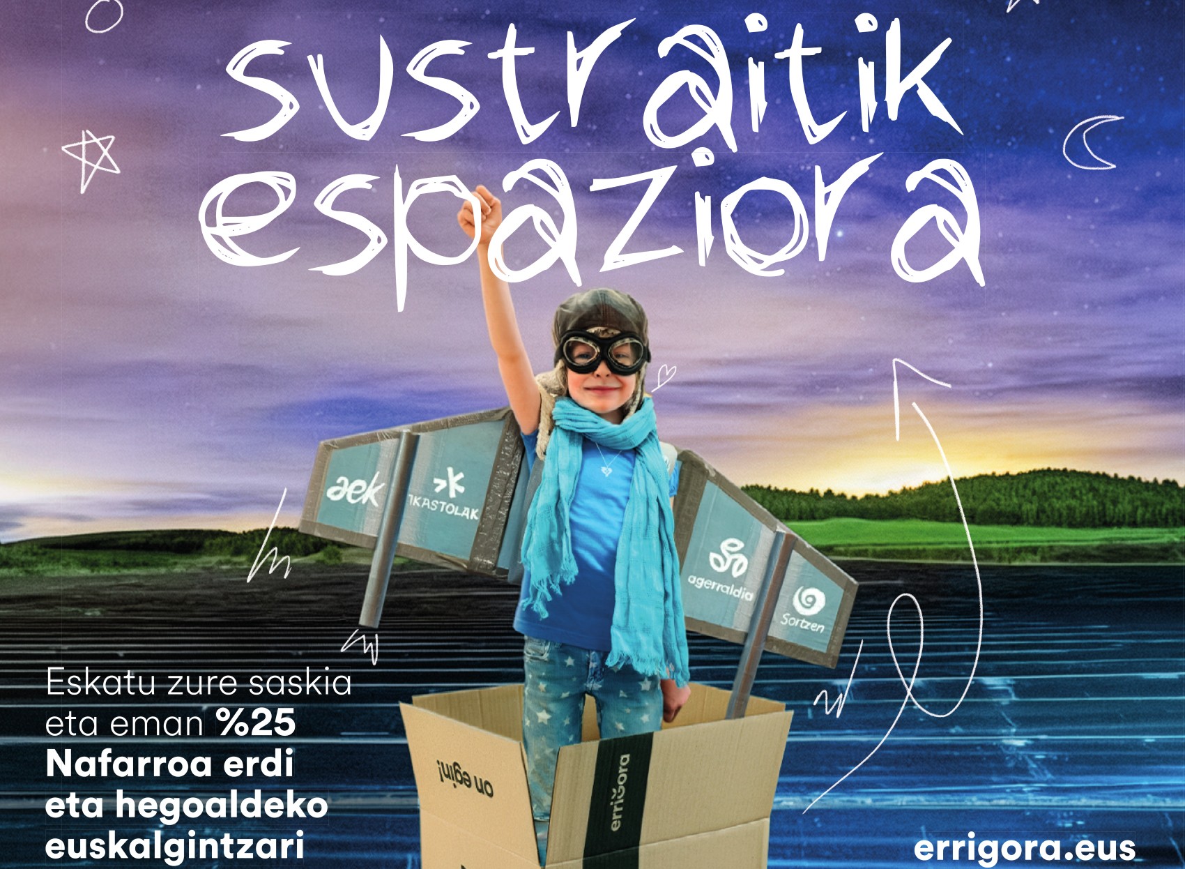 “Euskarari Puzka” egiteko Errigoraren kanpaina ate joka