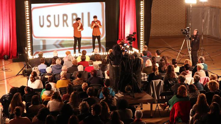 Irri handi bat marraztu dio Usurbili, "Herri Txiki Infernu Handi" saioak