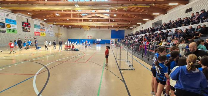 Alebin eta benjamin mailako Gipuzkoako eskubaloi topaketarik handiena Usurbilen igande honetan