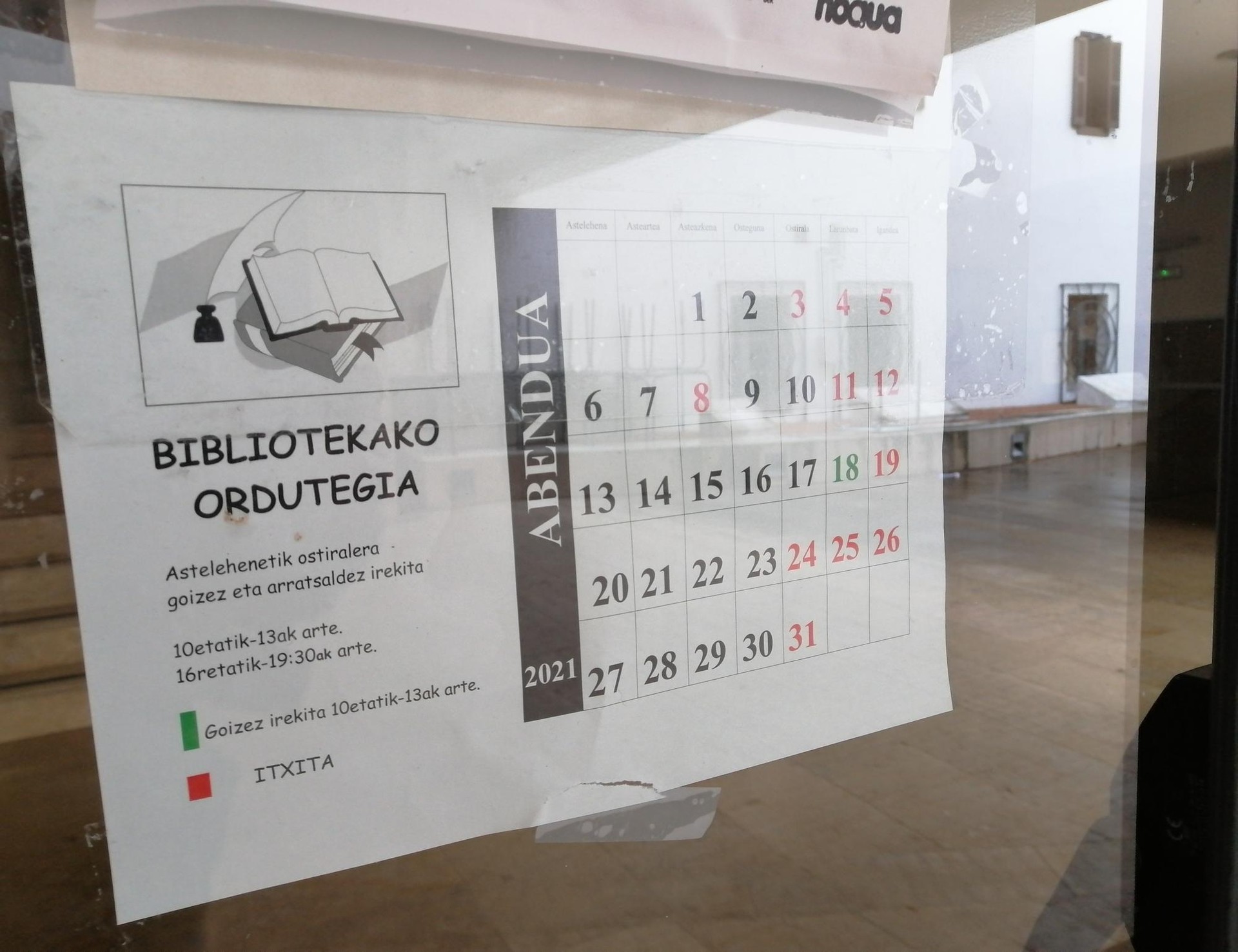 Urriaren 7ko eta 2027ko gainerako jaiegunen egutegia onartua