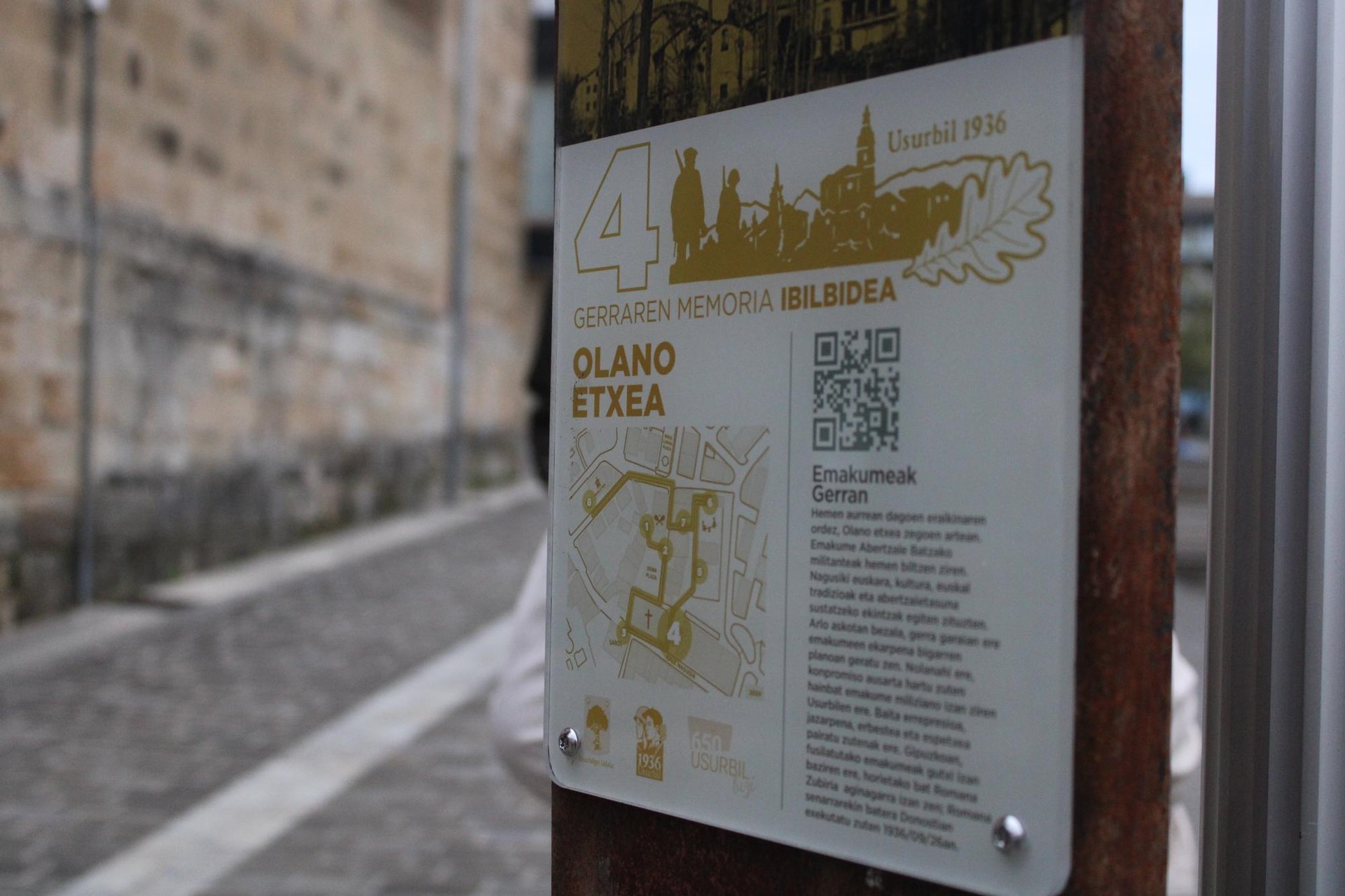 Memoriari eskainitako ibilaldia, datozen bisita gidatuen artean