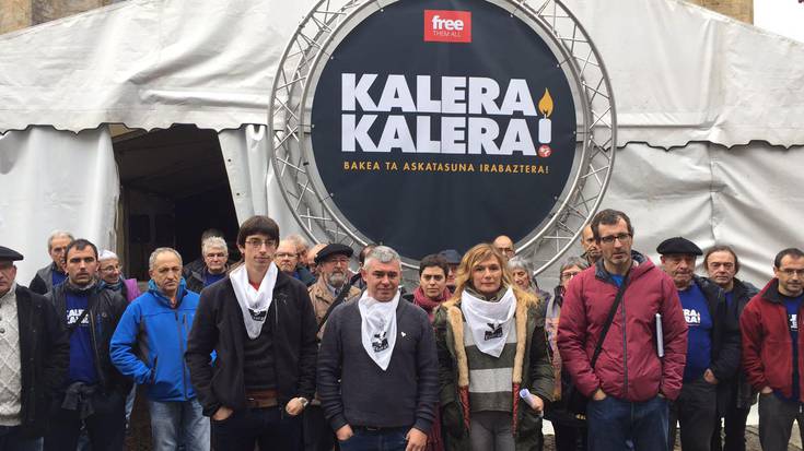 "Kalera Kalera!" ekimena babesten izan da Etxerat Usurbilen