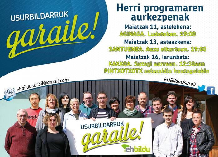 Datozen egunetarako hitzorduak