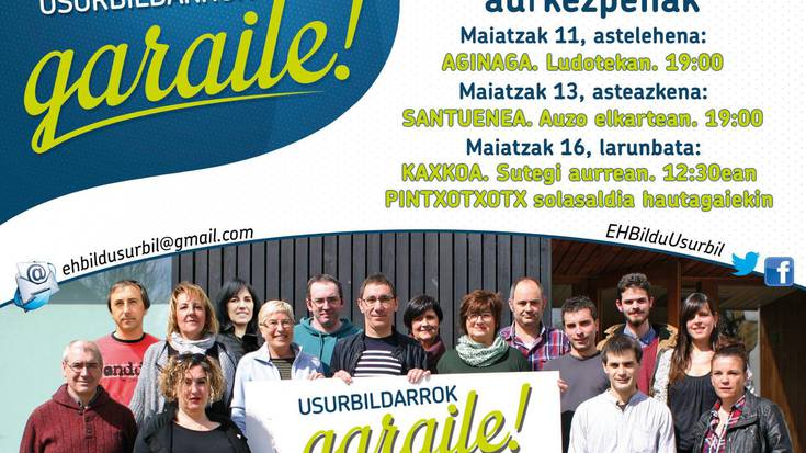 Datozen egunetarako hitzorduak