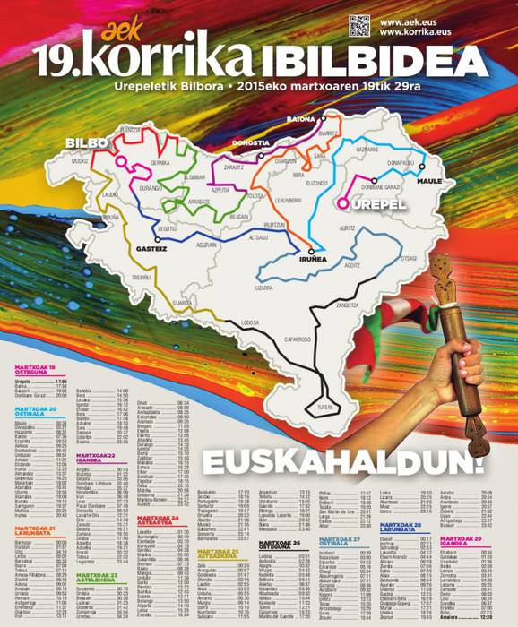 19. Korrikaren lekuko eramaileentzako dortsalak, egunotan banatuko dituzte