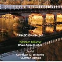 Iñaki Agirresaroberen "Koloreen Bilduma" diaporama emanaldia