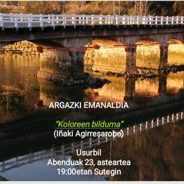 Iñaki Agirresaroberen "Koloreen Bilduma" diaporama emanaldia