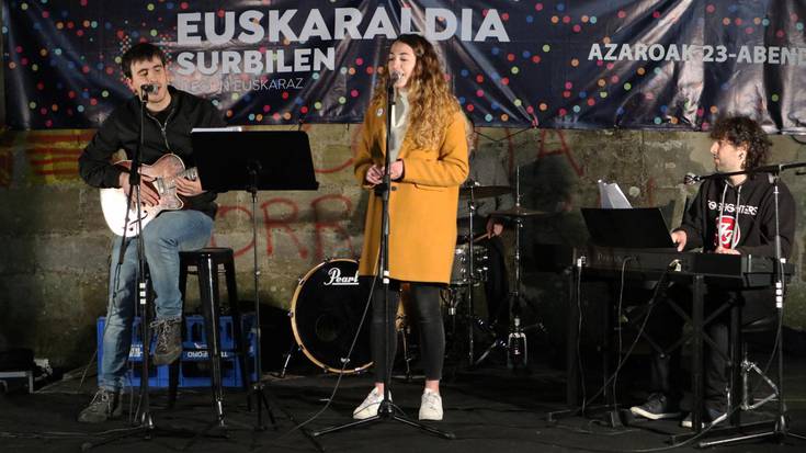 Euskarari gorazarre, Usurbilgo Artisten emanaldian