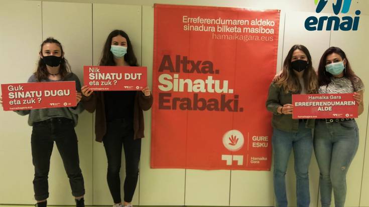 Ernaik ere bat egin du erreferendumarekin
