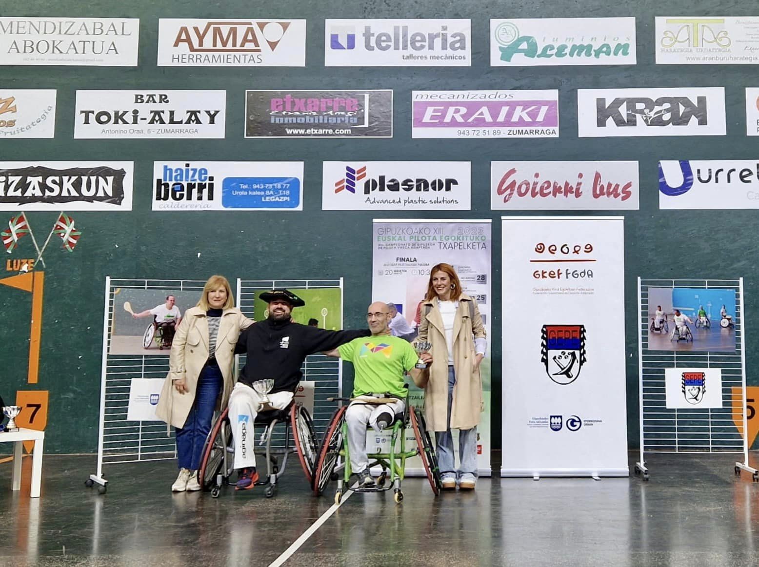 Beñat Lizaso, Euskal Pilota Egokituko Gipuzkoako txapelduna