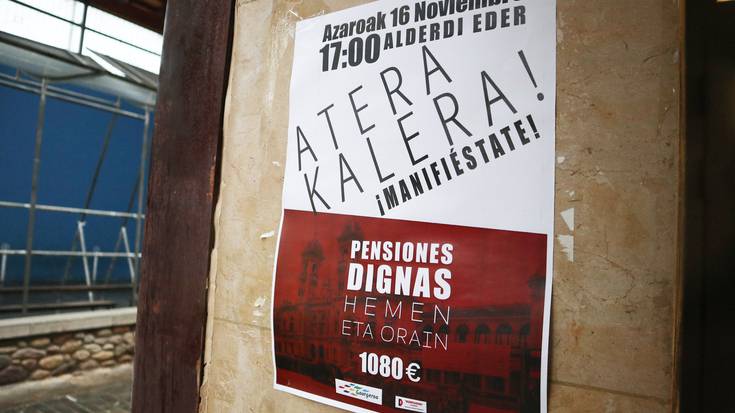 Usurbildik ere, pentsio eta bizi duinak defendatzeko larunbateko Donostiako manifestaziora joateko deia