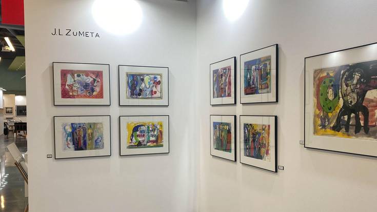 FIG Bilbao arte azokan Jose Luis Zumetaren 15 tenpera batu dituzte