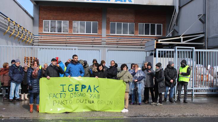 Igepak-eko langileak greban