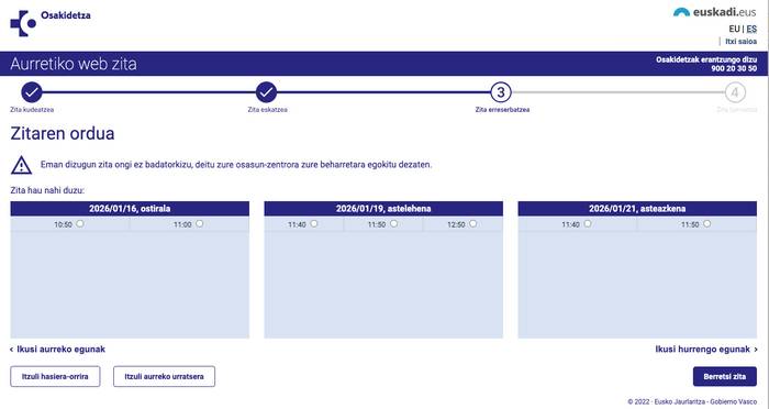 'Sarrerak agortuta' Osakidetzan