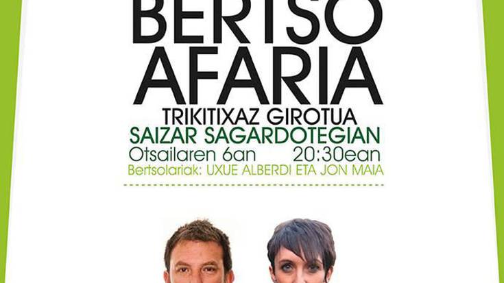 Bertso afaria otsailaren 6an, #Kilometroak15 ekimenaren alde