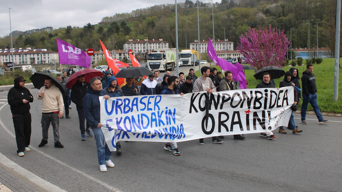 Lan-baldintza duinen aldeko borrokan segitzen dute erraustegiko langileek