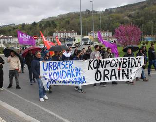 Lan-baldintza duinen aldeko borrokan segitzen dute erraustegiko langileek