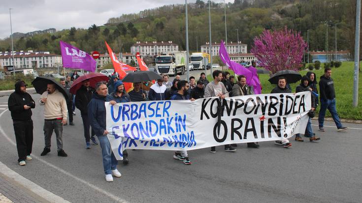 Lan-baldintza duinen aldeko borrokan segitzen dute erraustegiko langileek