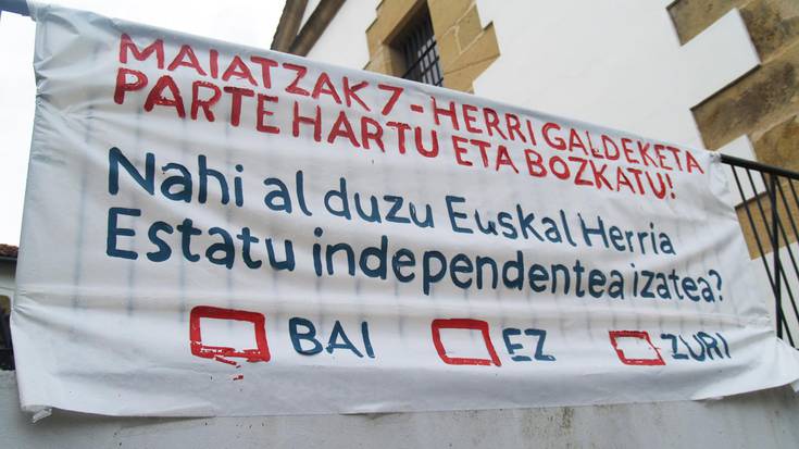 Igandeko galdeketan independentziaren alde bozkatzeko deia egin du Usurbilgo Ezker Abertzaleak