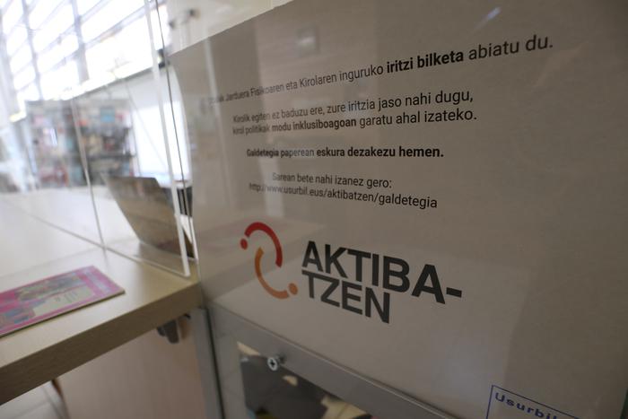 "Aktibatzen" prozesuko galdetegiak online nahiz paperean betetzeko aukera