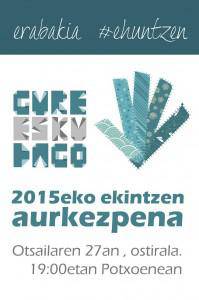 Otsailak 27, 2015eko ekintzen aurkezpena Potxoenean