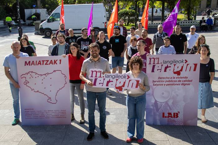 Eskualde mailako manifestazioa deitu LAB sindikatuak maiatzaren lehenean
