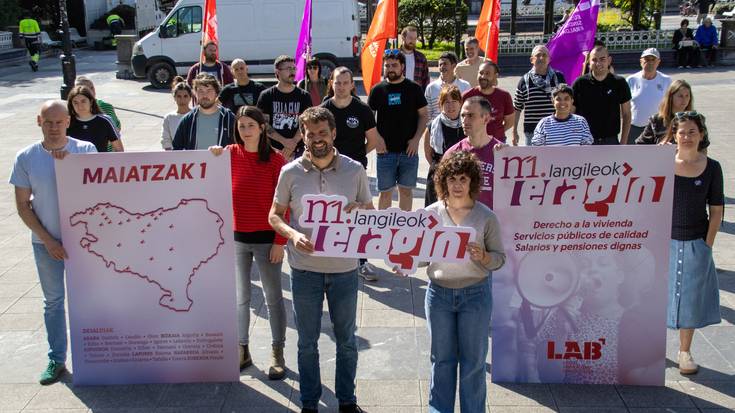 Eskualde mailako manifestazioa deitu LAB sindikatuak maiatzaren lehenean