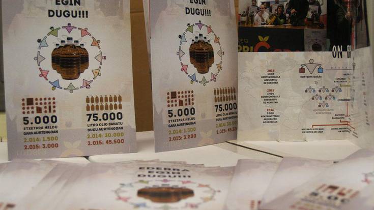 Heldu dira NOAUA!ra, Usurbilen eskatu dituzuen Errigoraren 121 oliba olio bidoiak