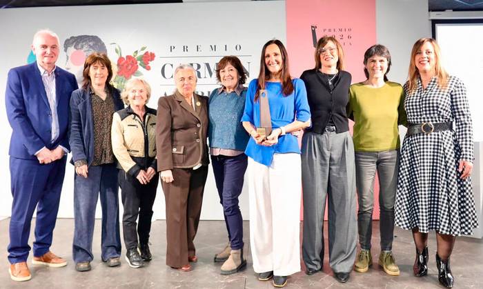 Carmen Adarraga saria jaso du Aginagako Marian Azpirozek