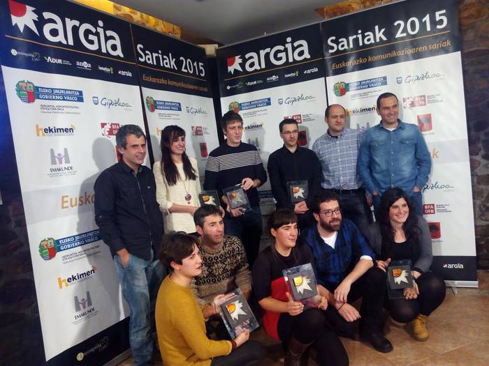 Banatu dituzte 2015eko Argia Sariak