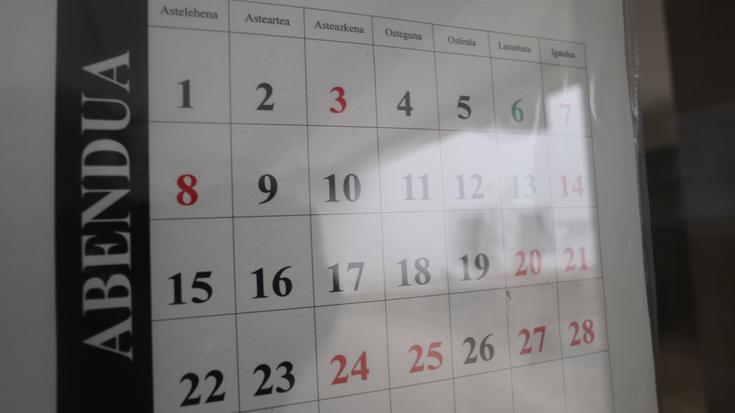 Erlijio katolikoari eta Espainiako naziotasunari lotutako jaiegunen egutegia aurten ere