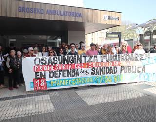 Osasun Publikoaren Aldeko Herri Plataformen manifestazioa larunbatean