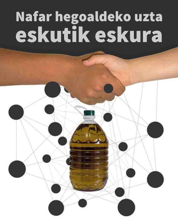 Nafarroa hegoaldeko 65 oliba olio bidoi eskatu dira Usurbilen