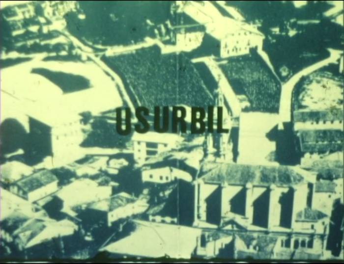 1971n grabatutako Usurbilgo eta usurbildarren irudien proiekzioa gaur