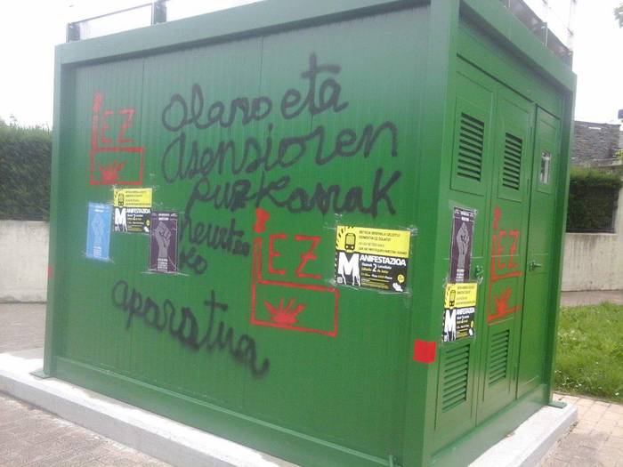 Erraustegiak airearen kalitatean izan dezakeen eragina neurtuko duen kabina laster, Udarregi Ikastola ondoan